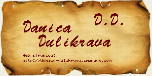 Danica Dulikrava vizit kartica
